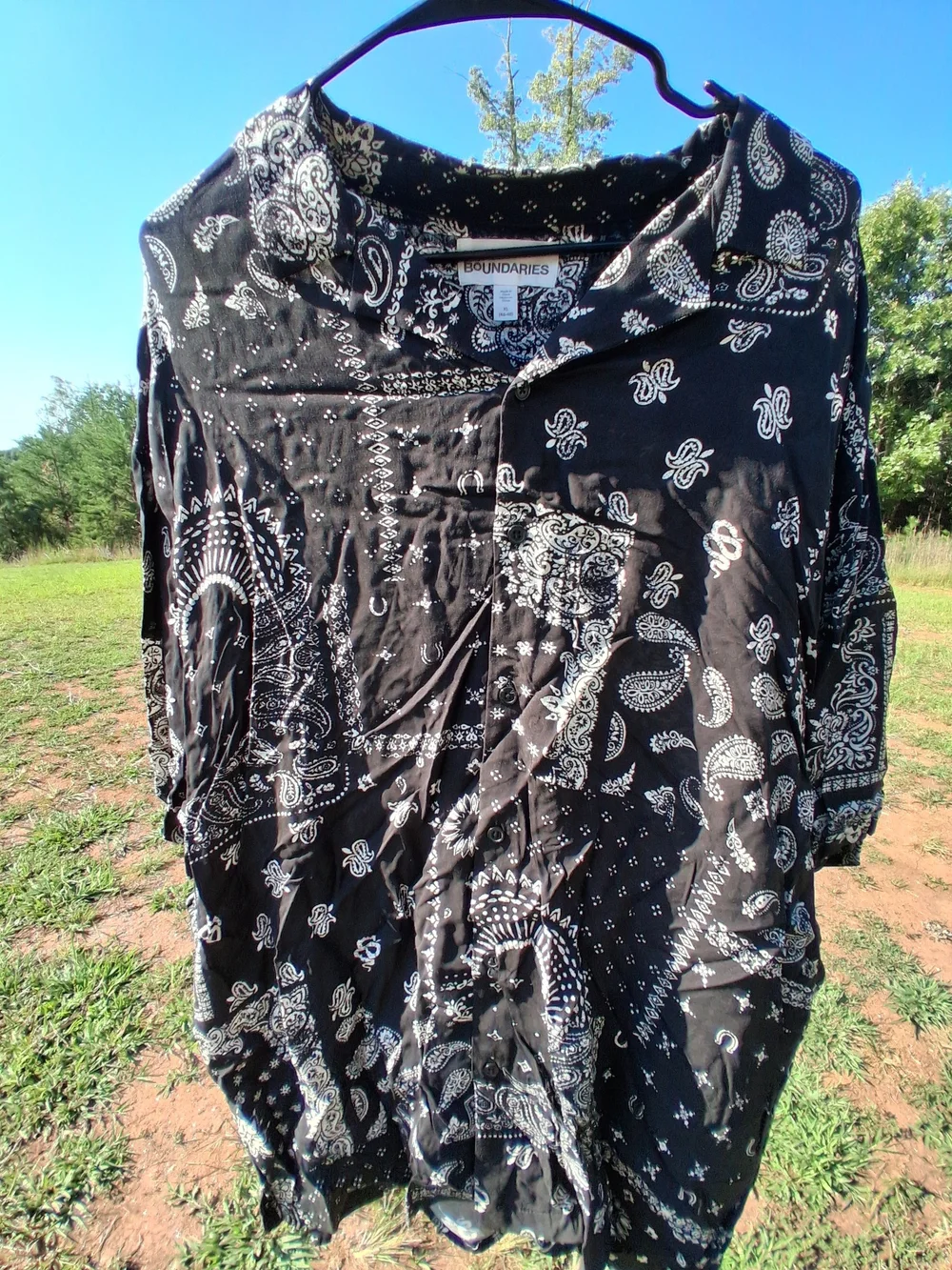 Bandana-Print Button-Down Shirt NWT Men's Size XL